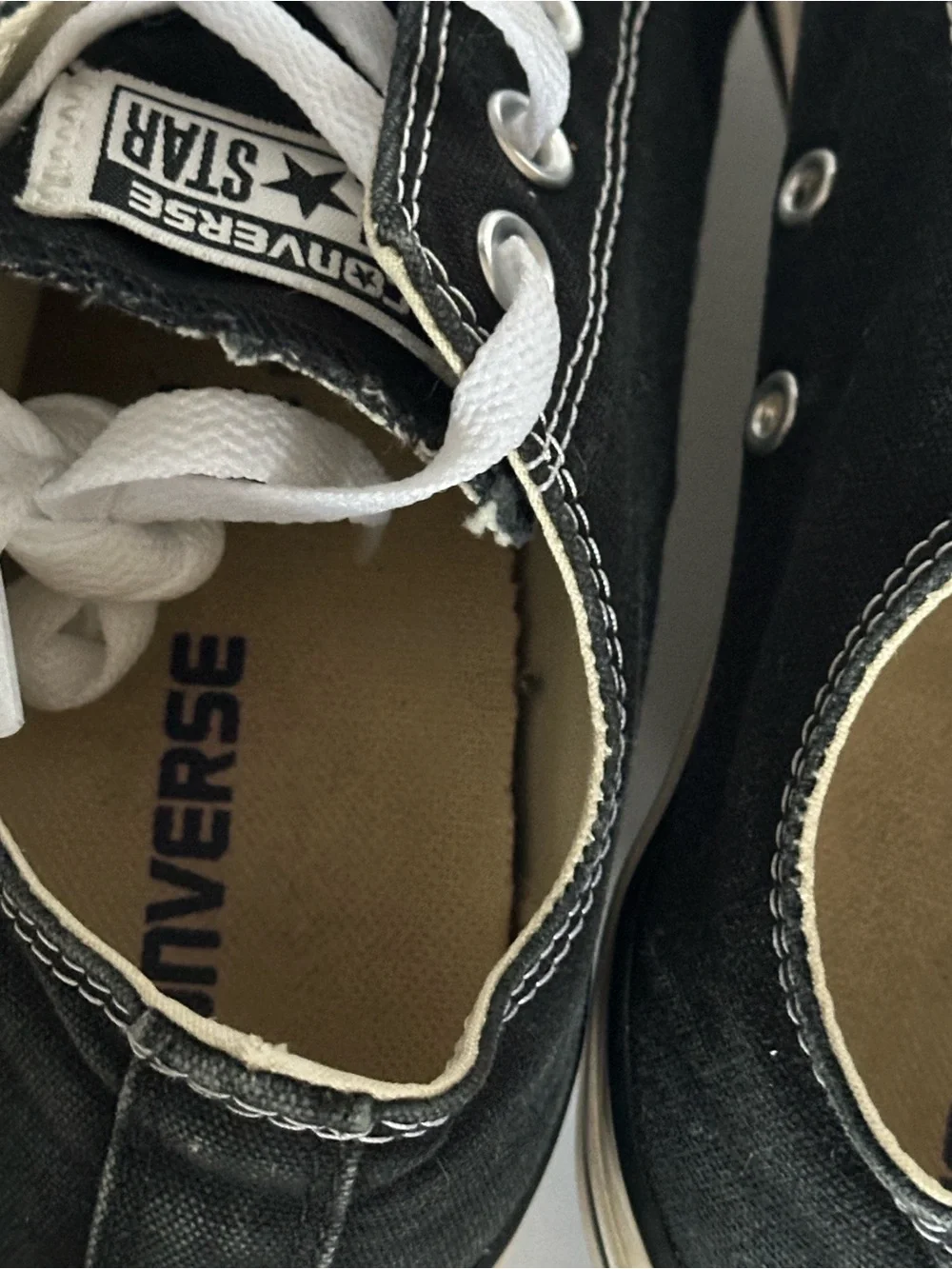 Converse Chuck Taylor All Star Ox Low Top Black Canvas Shoes Men 8 Women 10